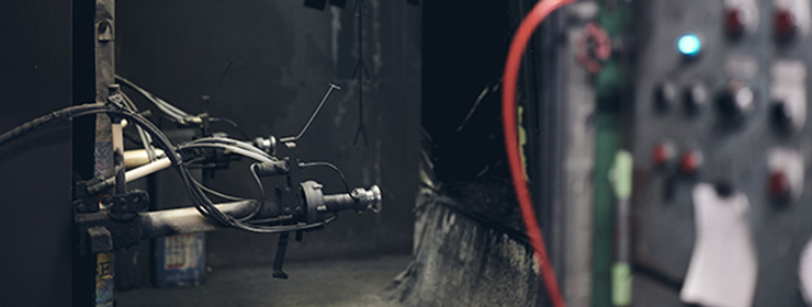 静電塗装のバナー